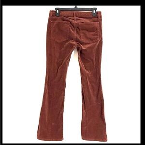 🌺Wild Fable Size 6 Women’s Corduroy Velvety Low-Rise Stretch Auburn Flare Pants